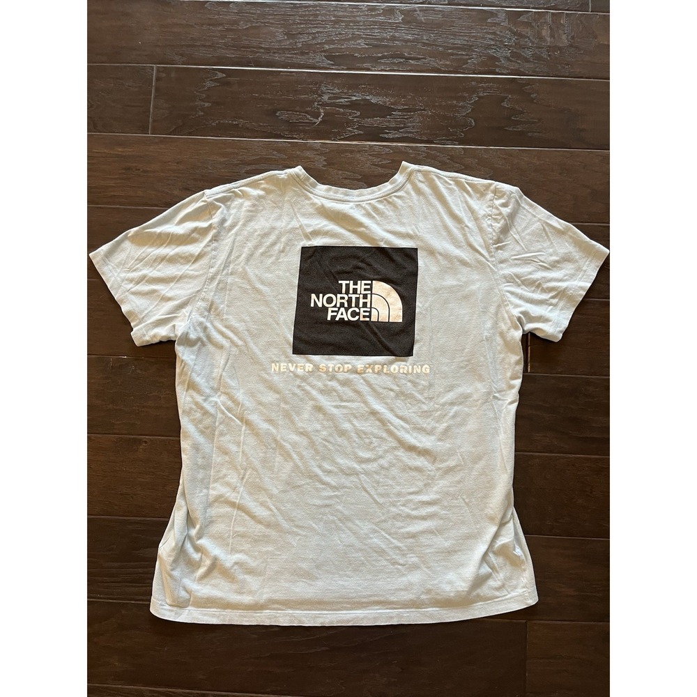 The North Face Shirt Mens XL‎ Blue Short Sleeve Outdoor Never Stop Exploring - Picture 4 of 5